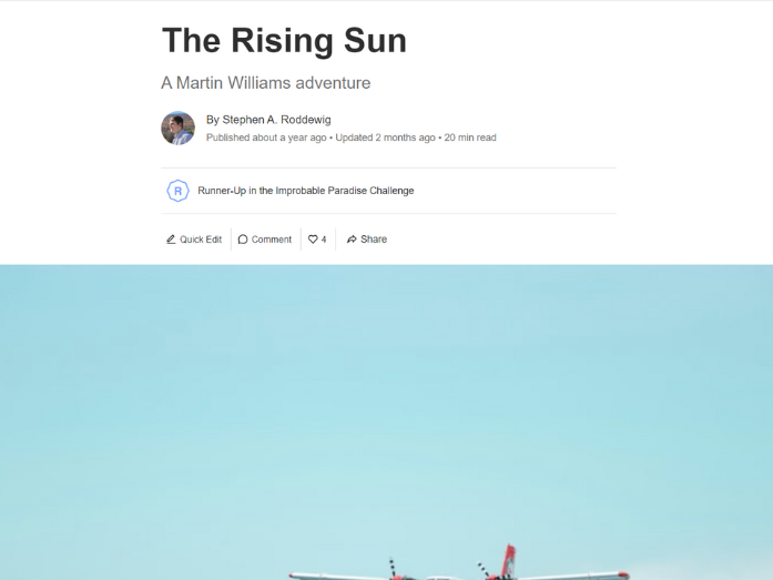 Screenshot of "The Rising Sun," Runner Up in the 2023 Vocal Improbable Paradise Challenge